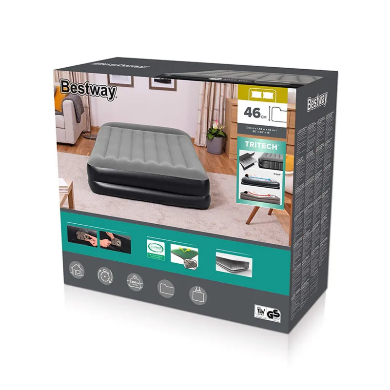 Матрас с насосом 203x152x46 см BESTWAY 67403